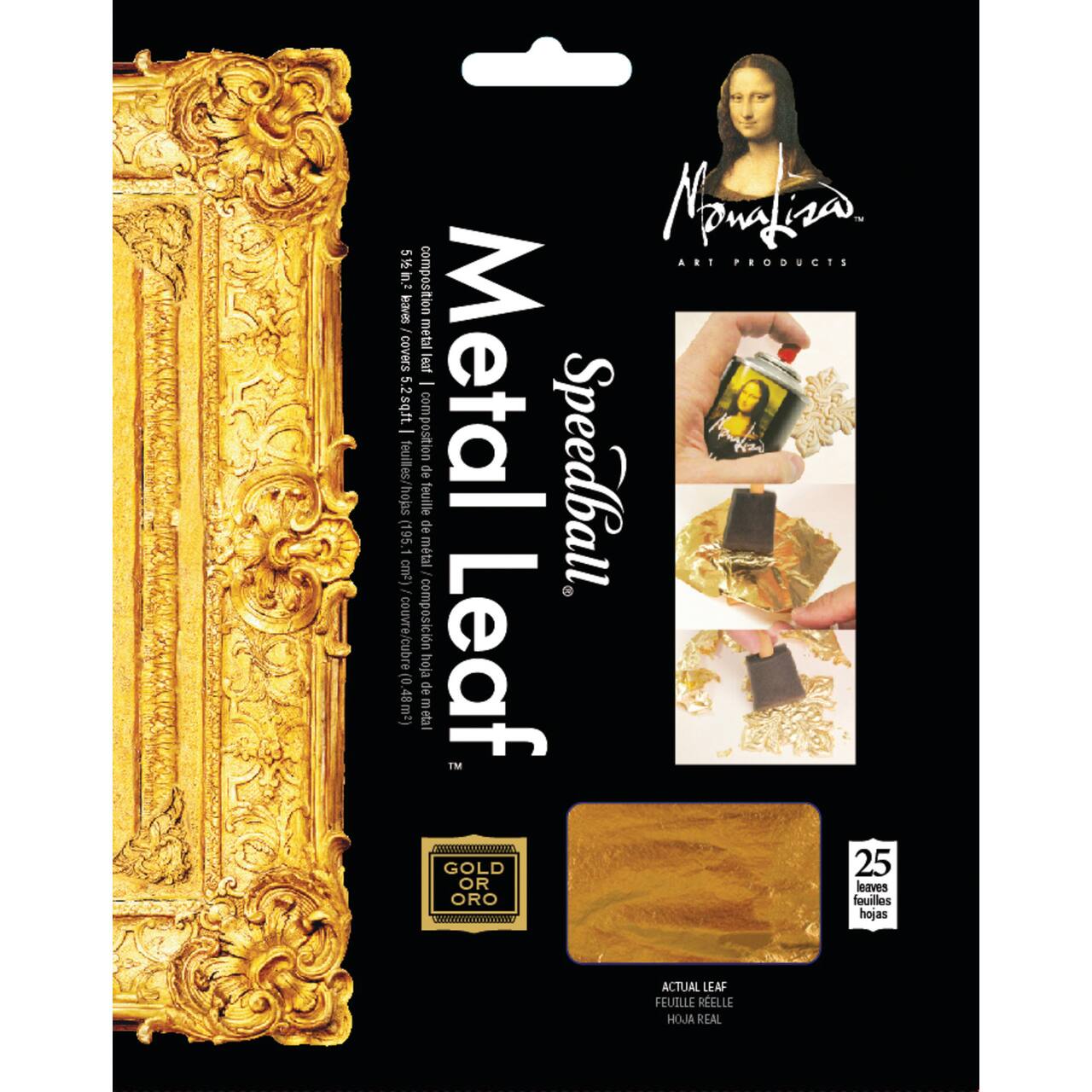 Mona Lisa&#x2122; Metal Leaf&#x2122; Gold Metal Leafing Sheets